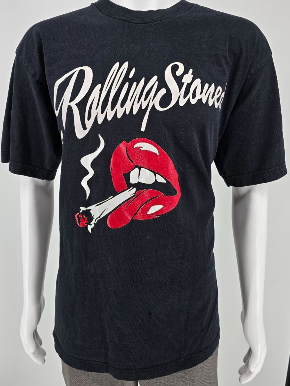 Vintage Y2K Pro 5 "Rolling Stoned" Black Graphic Parody T-Shirt (L) *Holes